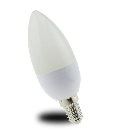 Lampadina LED a candela E14 C37 opalina - 4,5W
