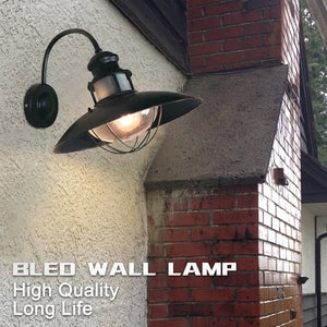 Aplique pared vintage industrial "COAL" lámpara exterior E27 - Barcelona Led-Decoración