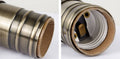 Retro vintage lamp holder socket bronze finish with switch E27 5