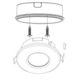 Infrarood PIR bewegingssensor - 360° - Opbouw en inbouw 4
