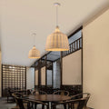 Wicker pendant lamp