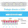 LED module for signage 2.5W direct to 230V IP65 120º. 2