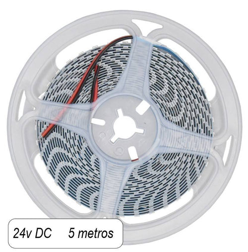 Tira de LED 24V DC especial para carnicerías - 18W/m - IP20 - Rollo 5 metros - 120ch/m