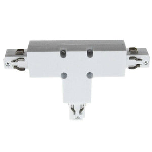 Unión rígida en T para carril trifásico superficie - IZQUIERDA - Barcelona Led-Accesorios