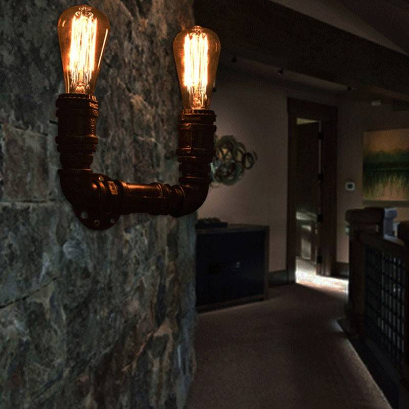 Aplique de pared vintage tubería "COPPER" (1)