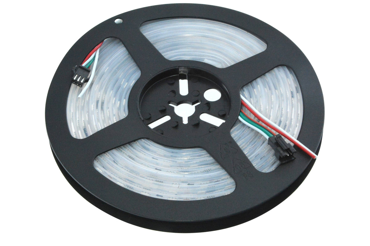 Tira LED inteligente IC RGB 12V DC - 14,4 W/m - IP65 - 60 LED/m - Ancho 10mm - 5 metros