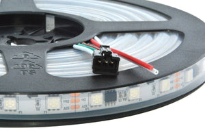 Tira LED inteligente IC RGB 12V DC - 14,4 W/m - IP65 - 60 LED/m - Ancho 10mm - 5 metros (8)