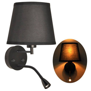 Aplique de pared "PAIR" E27 con foco LED de lectura 3W (13)