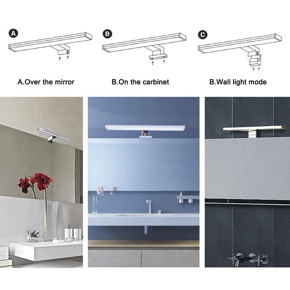 Aplique espejo baño LED 8W - 40cm (1)