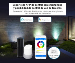 Foco de jardín con pincho LED 6W RGB+CCT | Mi Light - Barcelona Led-