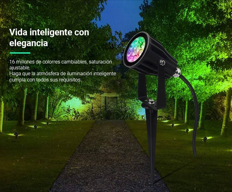 Foco de jardín con pincho LED 6W RGB+CCT | Mi Light (1)