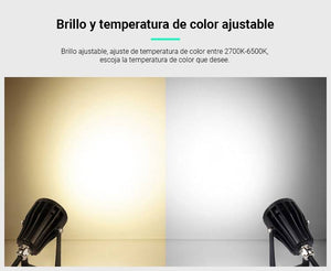 Foco de jardín con pincho LED 6W RGB+CCT | Mi Light - Barcelona Led-