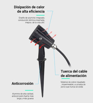 Foco de jardín con pincho LED 6W RGB+CCT | Mi Light (12)