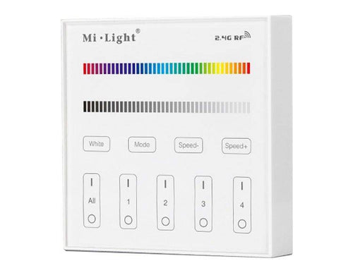 RGB & RGBW Touchpanel Steuerung - 4 Zonen - Milight