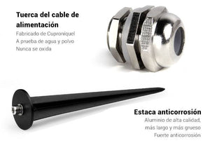 Proyector LED de jardín con pincho 15W RGB+CCT control RF/WiFi | Mi Light (5)