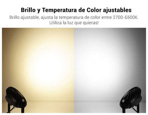 Proyector LED de jardín con pincho 15W RGB+CCT control RF/WiFi | Mi Light (12)