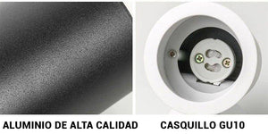 Foco LED para Carril Monofásico Orientable GU10 - Barcelona Led-