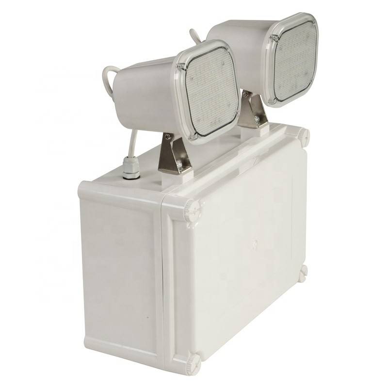 Luz de emergencia LED industrial - 2 x 6W - IP65 (1)