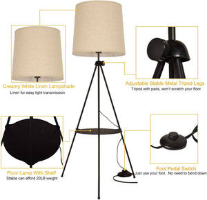 Lámpara de Pie Trípode con Mesita "Madison" (8)