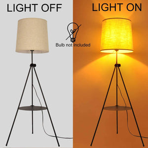 Lámpara de Pie Trípode con Mesita "Madison" (10)