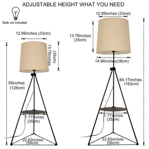Lámpara de Pie Trípode con Mesita "Madison" (18)