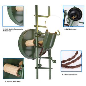 Aplique de pared decorativo "Doll" - E27 (13) & Aplique de pared decorativo "Doll" - E27