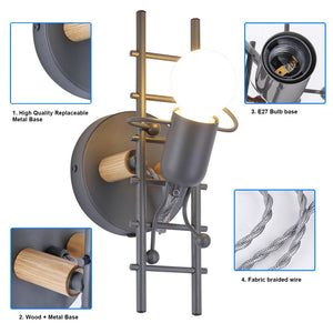 Aplique de pared decorativo "Doll" - E27 (14) & Aplique de pared decorativo "Doll" - E27