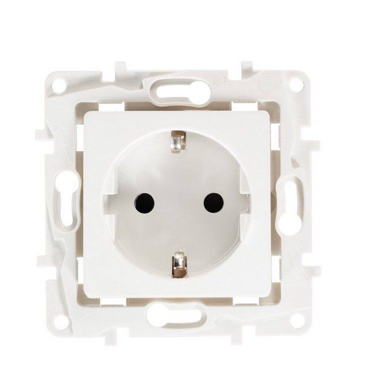 Tomacorriente Enchufe Schuko 2 polos y tierra 16 amperios - Barcelona Led-