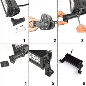 Faro LED 4x4 todoterreno - 120W - 10-40V DC - 22 Pulgadas - 8.000 lm - Ángulo 30º (4)