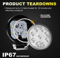 Reflektor LED 4x4 terenowy - 27W - 10-60V DC - 1620 lm - Kąt 60º 2