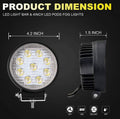 Φάρος LED 4x4 παντός εδάφους - 27W - 10-60V DC - 1620 lm - Γωνία 60º 4