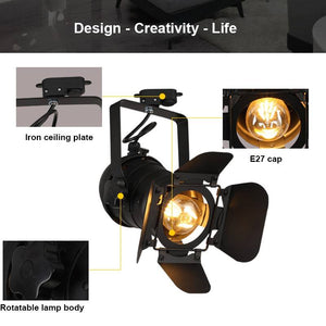 Foco carril monofásico orientable "Cinema" - E27 (6)