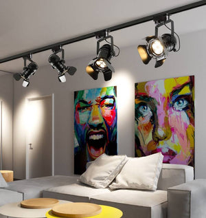 Foco carril monofásico orientable "Cinema" - E27 (7)