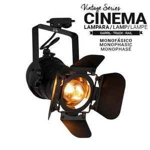 Foco carril monofásico orientable "Cinema" - E27 (8)