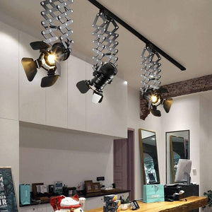 Foco carril monofásico orientable y extensible "Cinema" - E27 (11)