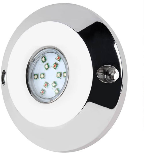 Submersible RGB LED spotlight for boats 12V - 60W - Flush mount in drainage plug