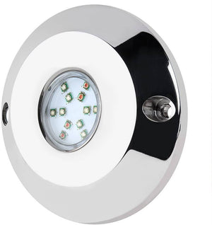 Foco LED sumergible RGB para embarcaciones 12V - 60W - Empotrable en tapón de drenaje - Barcelona Led-