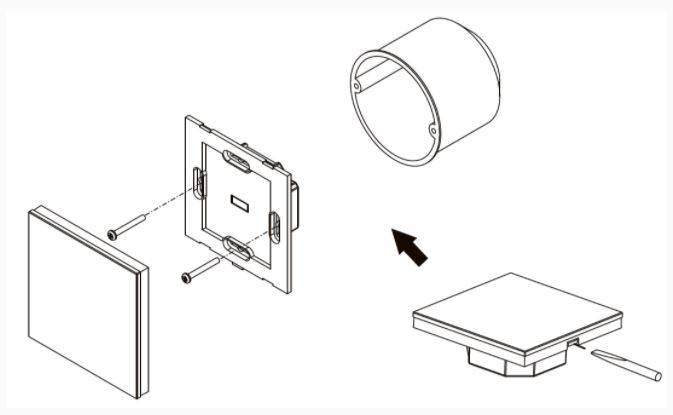 Mecanismo regulador tactil CCT para iluminación LED 4 zonas - SUNRICHER - DALI (1)