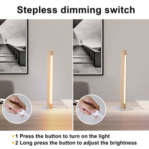 Lámpara de mesa de madera "TOAK" 10W dimable - Barcelona Led-Decoración