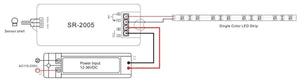 Interruptor con sensor de proximidad IR 12-36V 1Ch 3A - Barcelona Led-Control y regulación