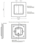 RF-Tastermechanismus Einfarbiger Dimmschalter für LED-Beleuchtung 2 Tasten SUNRICHER - Perfect RF 3
