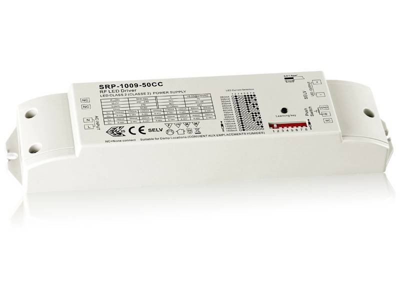 Driver regulable RF PUSH 8-48V 50W multicorriente (250-1500mA) - Perfect RF - Barcelona Led-Control y regulación