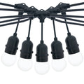 Kit guirnalda luces exterior 10 metros + 10 bombillas LED E27 1W - IP44 - Blanco cálido 4