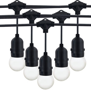 Guirnalda Luces Exterior - 10 Bombillas LED E27 1W - Blanco Cálido - 10 m - IP44 (5)
