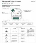 Single-color DALI and PUSH Dimmer Controller - 400W - 1 channel - 100-240V AC - Sunricher 2