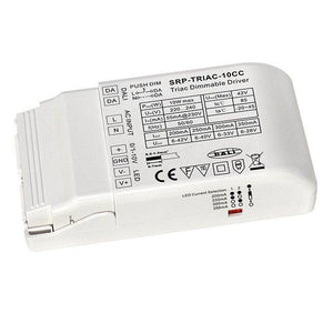 Driver regulable TRIAC DALI PUSH 0/1-10V 6-42V 10W multicorriente (200-350mA)
