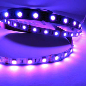 Tira de LED 12V-DC 72W 10mm multicolor RGB IP20 (SMD5050 60ch/m) Rollo 5 metros - Barcelona Led-