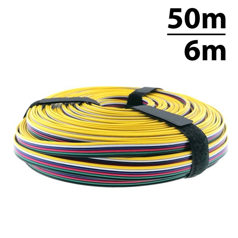 Cable RGB+CCT conector para iluminación LED RGB+CCT 12-24V - Barcelona Led-Accesorios