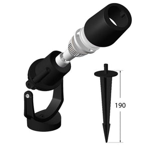 Foco LED con estaca FUMAGALLI MINITOMMY CCT GU10 3,5W (3)