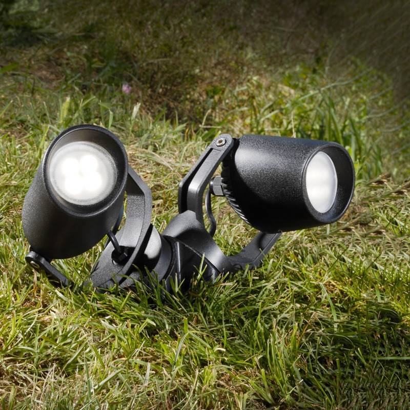 Foco LED doble CCT con pincho FUMAGALLI MINITOMMY 2L GU10 7W (1)